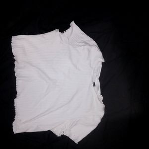 Plain White Crop Top